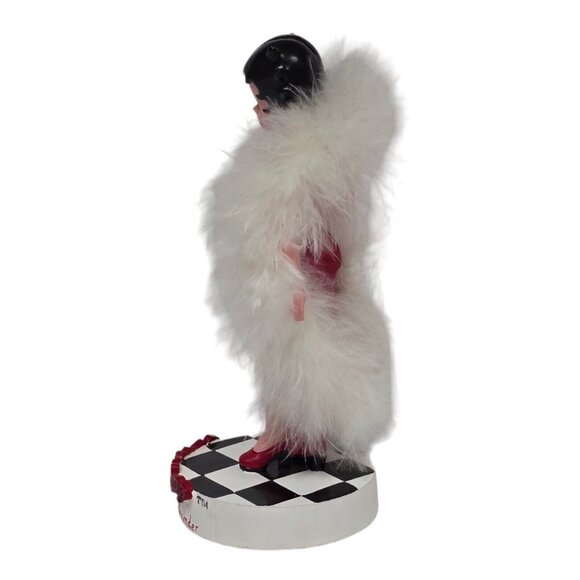 Vtg Betty Boop Figurine by Madame Alexander 6.5" Red Evening Gown Feather Boa - Picture 3 of 11